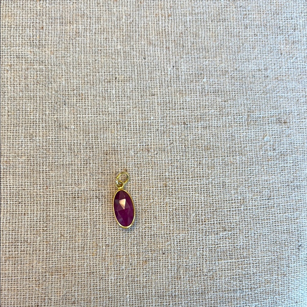 Stella & Dot Oval Birthstone Charm - July